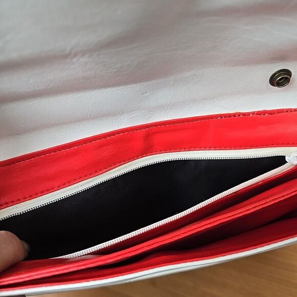 Vintage Koret Leather Clutch Purse Handbag Snakeskin Animal Print Made in Spain - Picture 6 of 8